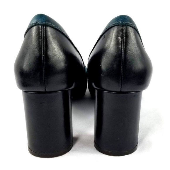 Cole Haan Heel Pumps Black/Blue Leather Size 8.5B - Picture 2 of 5
